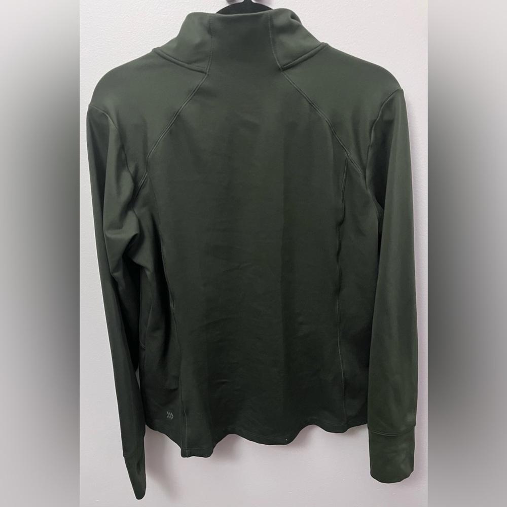 All in Motion Men's Olive Windbreaker Jacket - Picture 2 of 3